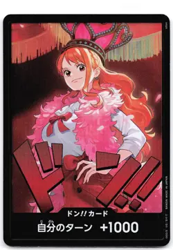 DON !! Card (Nami) ONE PIECE Heroines Edition (Japanese) - Image 1