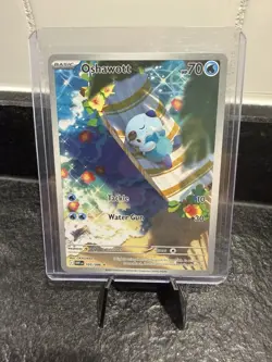 Pokemon Oshawott SV: White Flare Illustration Rare Holo Card 105/086 Basic 70 HP - Image 1