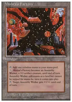 MTG English Mishra's Factory NM Normal 4th Edition - Image 1