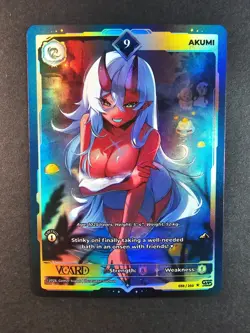 Akumi 9 Holo 1st Edition Awakened Worlds Card GamerSupps VCard Yoclesh 038/250 - Image 1