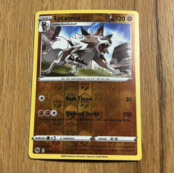 Lycanroc 030/073 Champions Path Reverse Holo Pokemon Card NM - Image 1