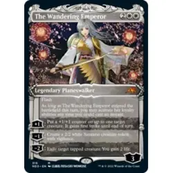 The Wandering Emperor (showcase) M/NM Magic MTG Kamigawa: Neon Dynasty - Image 1