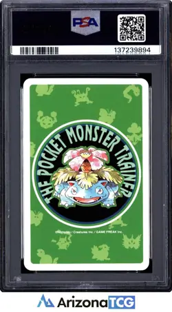 Pokemon 1996 Mr. Mime 122 7 Of Clubs Green Playing Card Japanese GEM MINT PSA 10 - Image 2