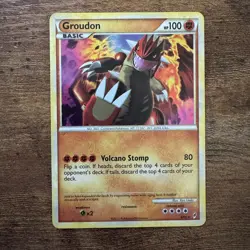 Groudon 6/95 Holo Rare Pokemon Card Call of Legends - Played - Image 1