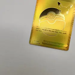 Trainer Poke Ball SWSH146 Gold Promo Pikachu Pokemon Card 25th Celebrations NM/M - Image 5