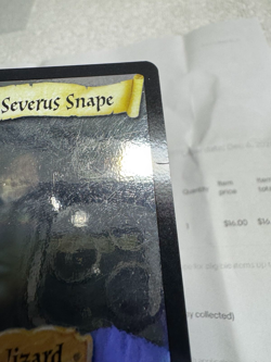Professor Severus Snape Harry Potter TCG 16/116 Hologram Holo Card 2001, EX Cond - Image 4