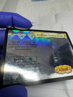 Professor Severus Snape Harry Potter TCG 16/116 Hologram Holo Card 2001, EX Cond - Image 5