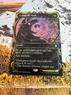 Culling The Weak - 0027 -FOIL- Borderless- Secrets of Strixhaven - MTG - NM - Image 2
