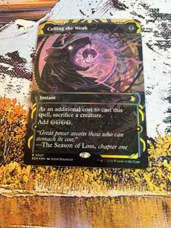 Culling The Weak - 0027 -FOIL- Borderless- Secrets of Strixhaven - MTG - NM - Image 3