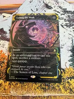 Culling The Weak - 0027 -FOIL- Borderless- Secrets of Strixhaven - MTG - NM - Image 4