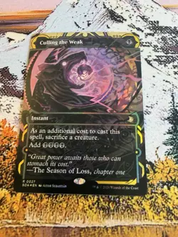 Culling The Weak - 0027 -FOIL- Borderless- Secrets of Strixhaven - MTG - NM - Image 5