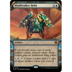 Worldwalker Helm (showcase) M/NM MTG Outlaws Of Thunder Junction: The Big Score - Image 1