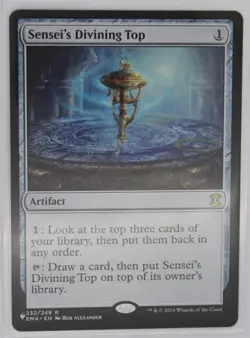 x1 Sensei's Divining Top - MINT CONDITION - MTG, The List - **NEVER TOUCHED** - Image 1