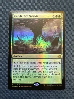 MTG Conduit of Worlds - Phyrexia: All Will Be One (ONE) NM Foil - Image 1
