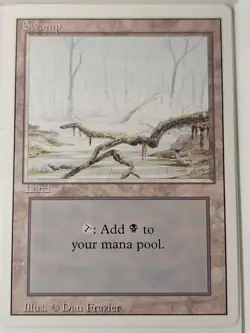 Swamp (A) - Revised Edition Core Set - Magic the Gathering MTG Nice! - Image 1