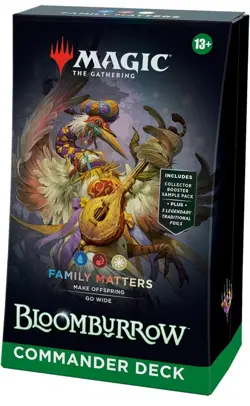 MTG Bloomburrow Commander Deck – Family Matters – Magic the Gathering Sealed - Image 1