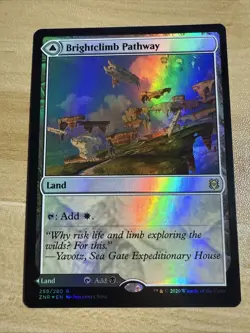 MTG Brightclimb Pathway / Grimclimb Pathway ZNR Foil 259/280 Near Mint - Image 1