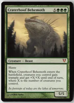 Craterhoof Behemoth (172) - Normal - Avacyn Restored (AVR) - NM - Image 1