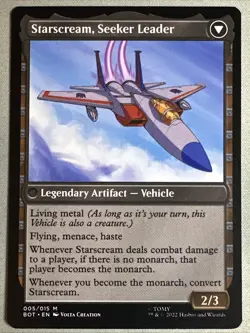 MTG / Starscream, Power Hungry / BOT / #5 / Regular / Mythic / NM - Image 2
