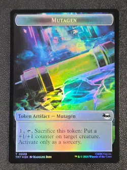 MUTANT // MUTAGEN DOUBLE SIDED TOKEN FOIL TMT 7 // 9 NM - Image 1