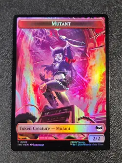 MUTANT // MUTAGEN DOUBLE SIDED TOKEN FOIL TMT 7 // 9 NM - Image 2