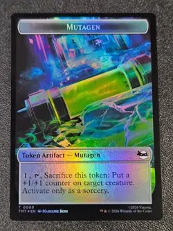 ROBOT // MUTAGEN DOUBLE SIDED TOKEN FOIL TMT 10 // 9 NM - Image 1