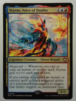 Veyran, Voice of Duality *Mythic Rare* Magic MtG x1 SOC Commander Secrets - Image 1
