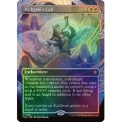 Foil Valkyrie's Call (borderless) M/NM Magic: The Gathering MTG Foundations - Image 1