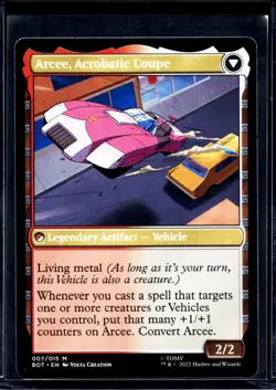 2022 MTG Magic The Gathering BOT Transformers #7 Arcee Sharpshooter - Image 2