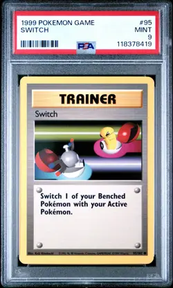 1999 POKEMON GAME #95 SWITCH PSA 9 MINT BASE SET UNLIMITED - Image 1