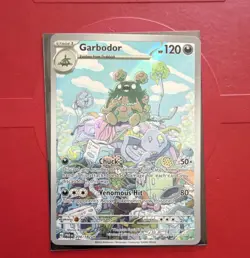 Pokemon TCG Garbodor 204/182 SV04 Paradox Rift Illustration Rare Holo EN - Image 1