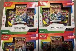 Pokemon TCG First Partner Illustration Collection Series 1 New Sealed Lot Of 4 - Image 2