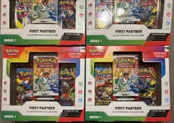 Pokemon TCG First Partner Illustration Collection Series 1 New Sealed Lot Of 4 - Image 3