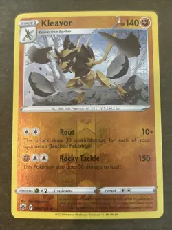 Kleavor 085/189 Reverse Holo SWSH: Astral Radiance Pokemon TCG LP - Image 1