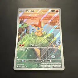 Pokemon Victini 208 SVP Scarlet & Violet Promo Full Art Holo Basic 80 JUMBO - Image 1