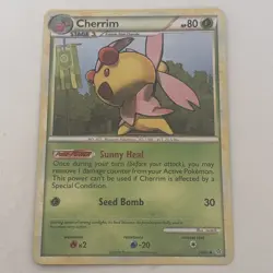 Cherrim 28/95 Regular HGSS Unleashed Uncommon Pokemon TCG NM - Image 1