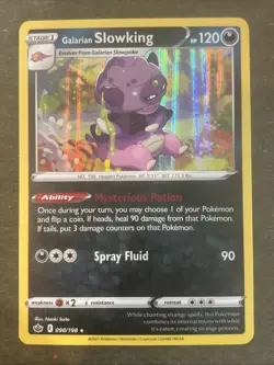 Galarian Slowking 098/198 Sword & Shield - Chilling Reign Holo Pokemon TCG NM - Image 1