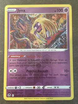 Jynx 062/195 Swsh12: Silver Tempest Reverse Holo Pokemon TCG NM - Image 1
