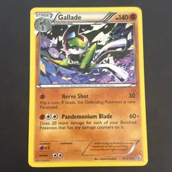 Gallade 81/113 Pokemon Legendary Treasures Black & White Regular Rare Card LP - Image 1