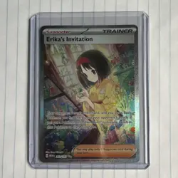 Pokemon Erika's Invitation 203/165 Scarlet & Violet 151 Full Art Holo Card - Image 1