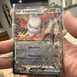 Pokemon Zangoose EX Basic Holo 167/217 Trading Card English - Ascended Heroes - Image 1