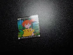 Pokemon Bros GB Pocket Mini Card Non Holo Misty & Pikachu #5719 VG - Image 3