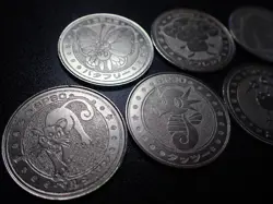 Pokemon Card Meiji Promo Battle Coin x7 Butterfree Vileplume etc #6250 - Image 2