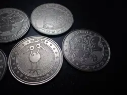 Pokemon Card Meiji Promo Battle Coin x7 Butterfree Vileplume etc #6250 - Image 3