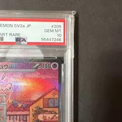 PSA 10 Pokemon Mew ex 205/165 SAR 151 SV2a 2023 Japanese - Image 4