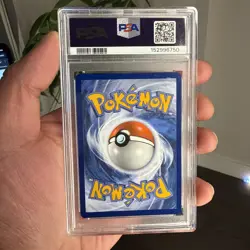 Pokemon Psyduck 007 Mega Evolution Three Pack Blister Promo PSA 8 - Image 2