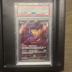 2023 POKEMON SWORD & SHIELD CROWN ZENITH #GG54 FULL ART/ZAMAZENTA V PSA 10 - Image 1