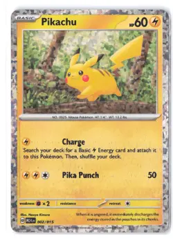 Pokemon SLIGHT INK MISPRINT Pikachu 002/015 McDonald's Promos 2024 LP Holo - Image 1