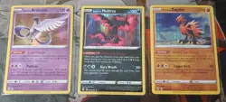 GALARIAN MOLTRES, ARTICUNO, ZAPDOS Evolving Skies Holo rare Pokemon TCG Set NM - Image 1