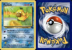 PSYDUCK 53/62 COMMON FOSSIL POKEMON UNLIMITED MP - Image 1